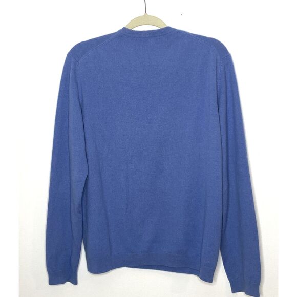Banana Republic Cashmere V Neck Pullover Mens Long Sleeve Knit Sweater Sz M - Picture 2 of 8